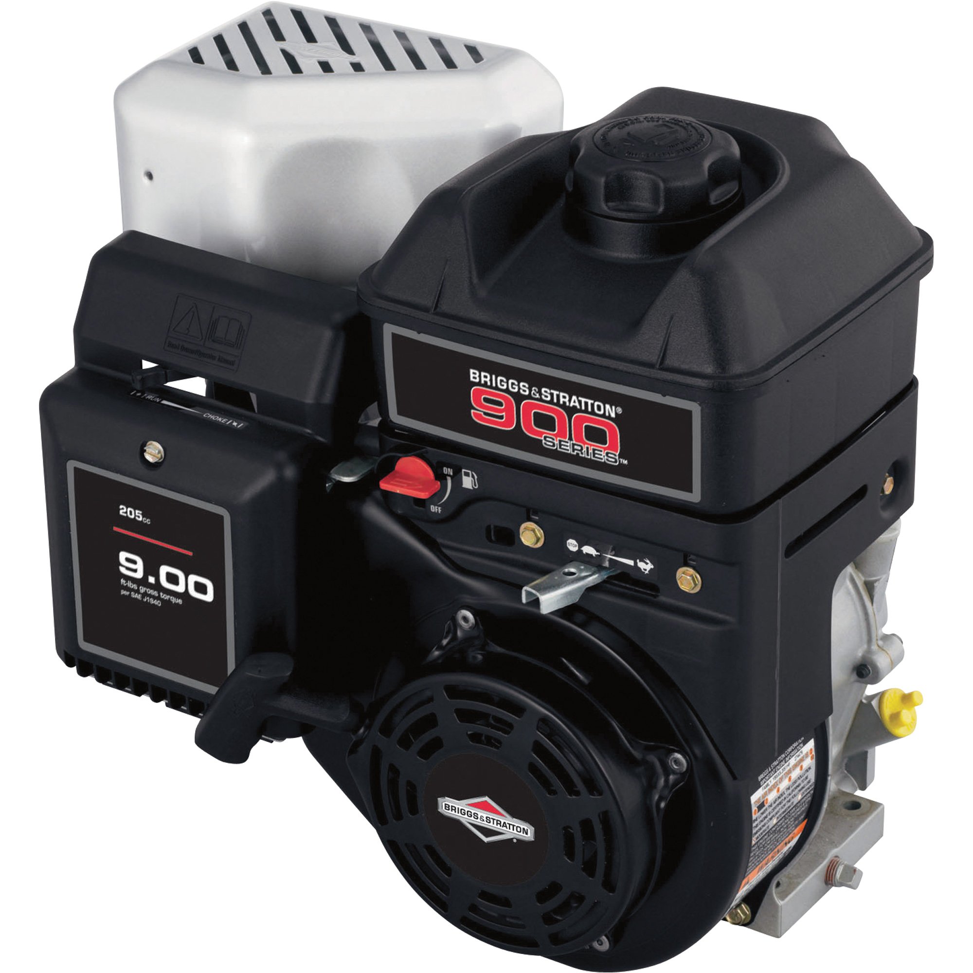 Briggs & Stratton I/C OHV Horizontal Engine with Electric Start — 205cc, 900 Series, 9.00 Gross Torque, 3/4in. x 2 27/64in. Shaft, Model# 122037-0550-B8